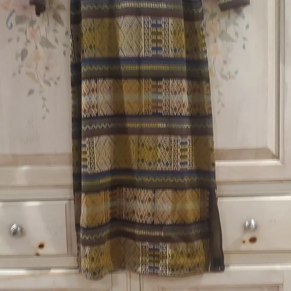NWOT Peruvian Connection Pima Cotton long sleeve Maxi Dress xsp - Picture 7 of 10